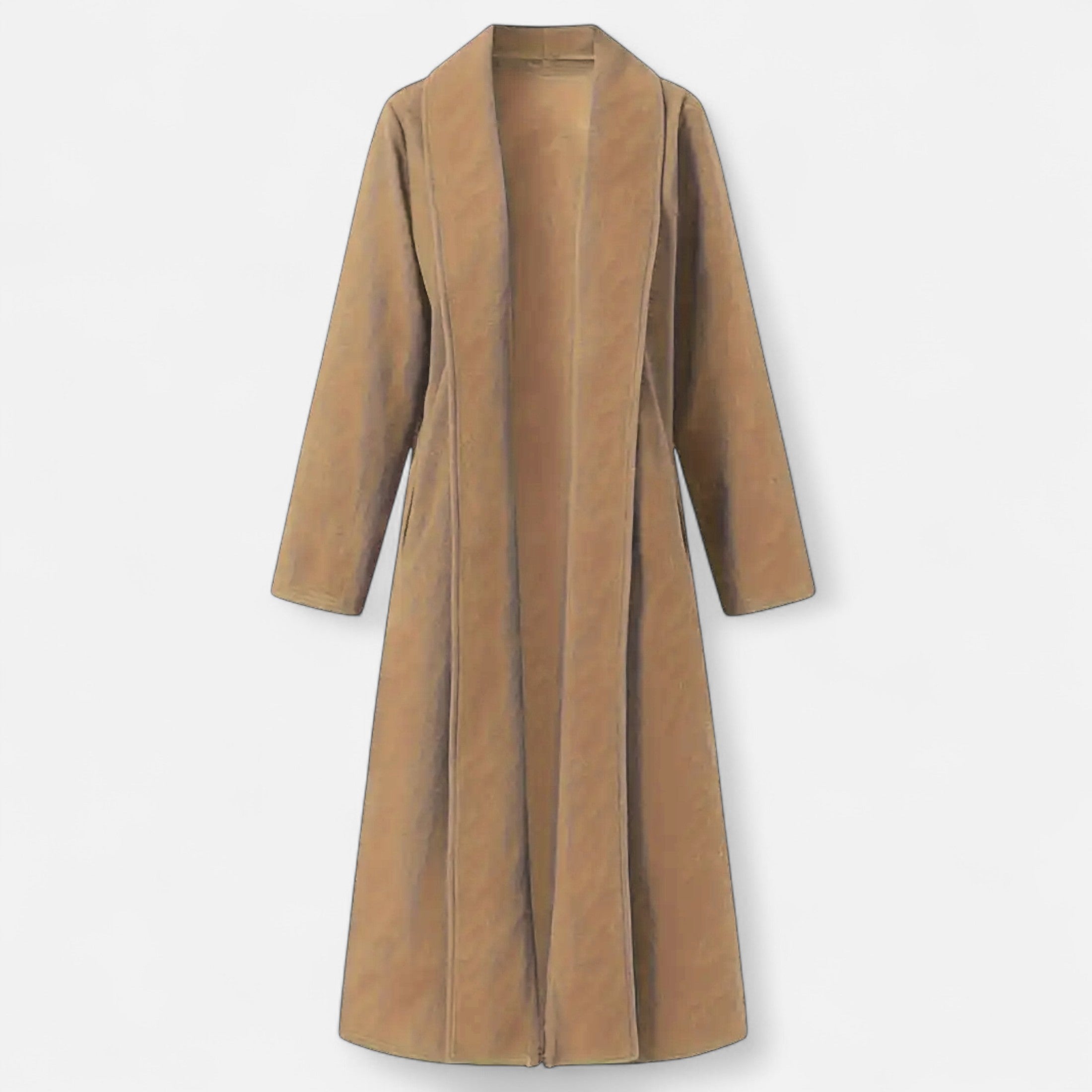 Dorevelle | Women’s Plus Size Overcoat - Lapel Collar Elegance