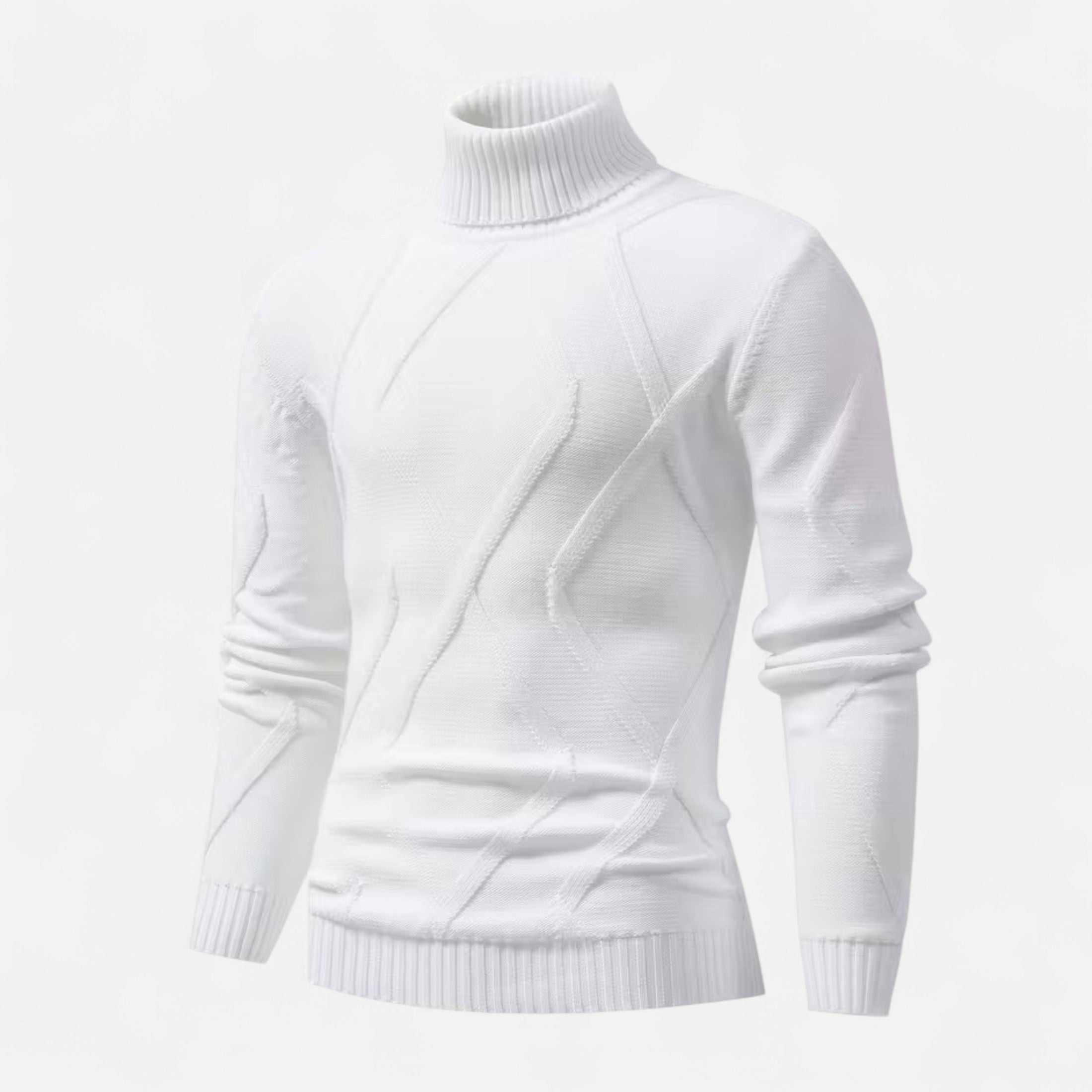 Dorevelle | Men’s Rib-Knit Turtleneck Sweater