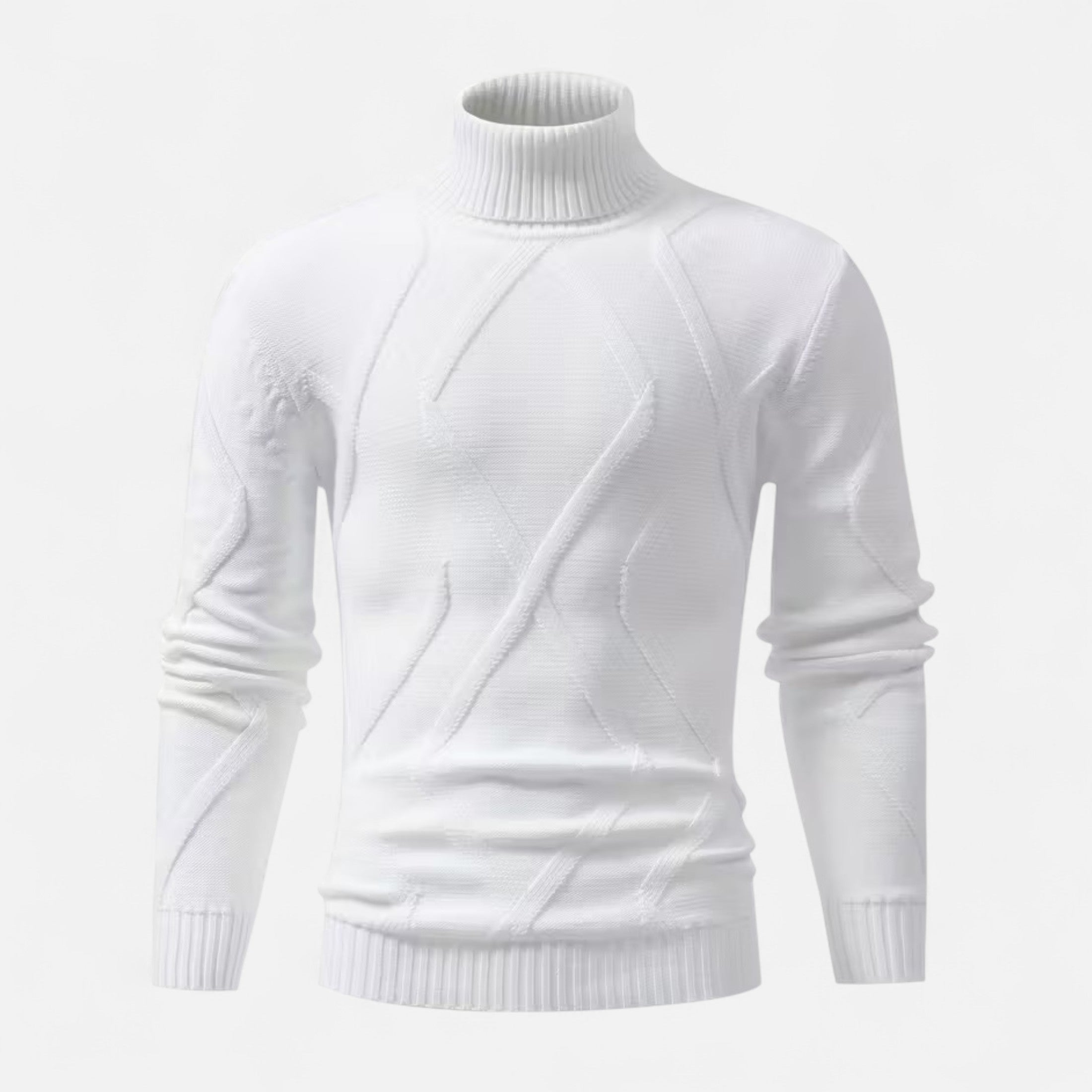 Dorevelle | Men’s Rib-Knit Turtleneck Sweater