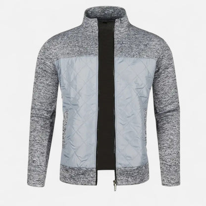 Dorevelle | Men’s Zip Jacket – Refined Knit Autumn Elegance