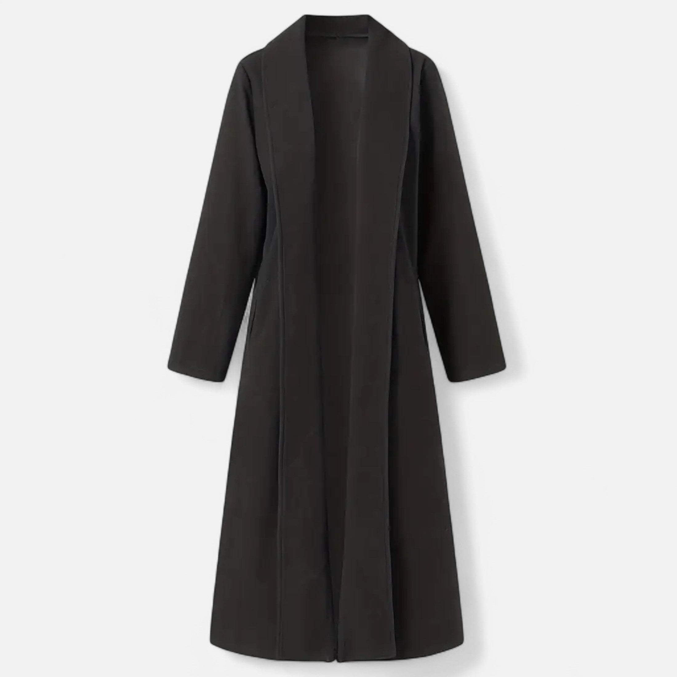 Dorevelle | Women’s Plus Size Overcoat - Lapel Collar Elegance