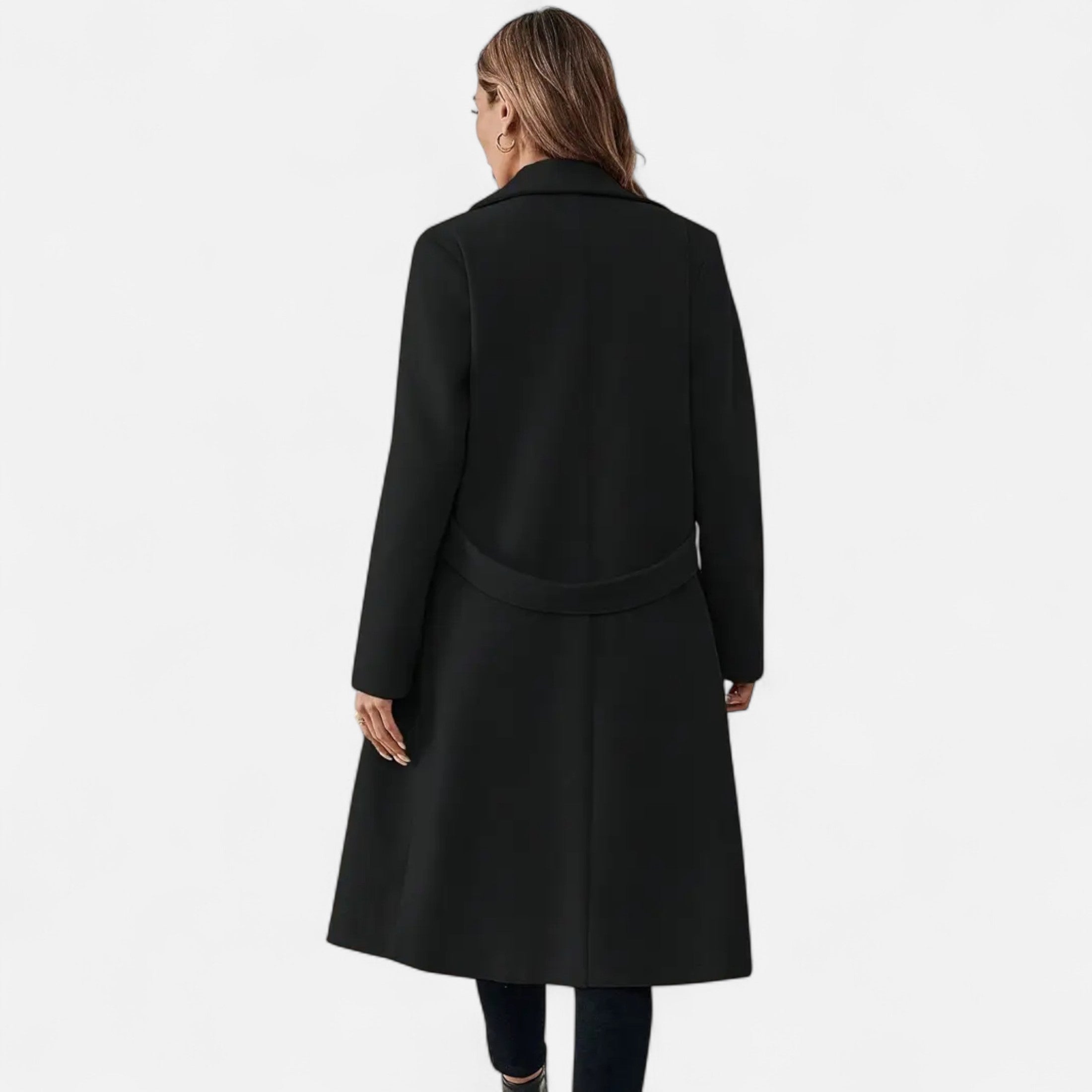Dorevelle | Women’s Tweed Overcoat – Sophisticated Belted Design