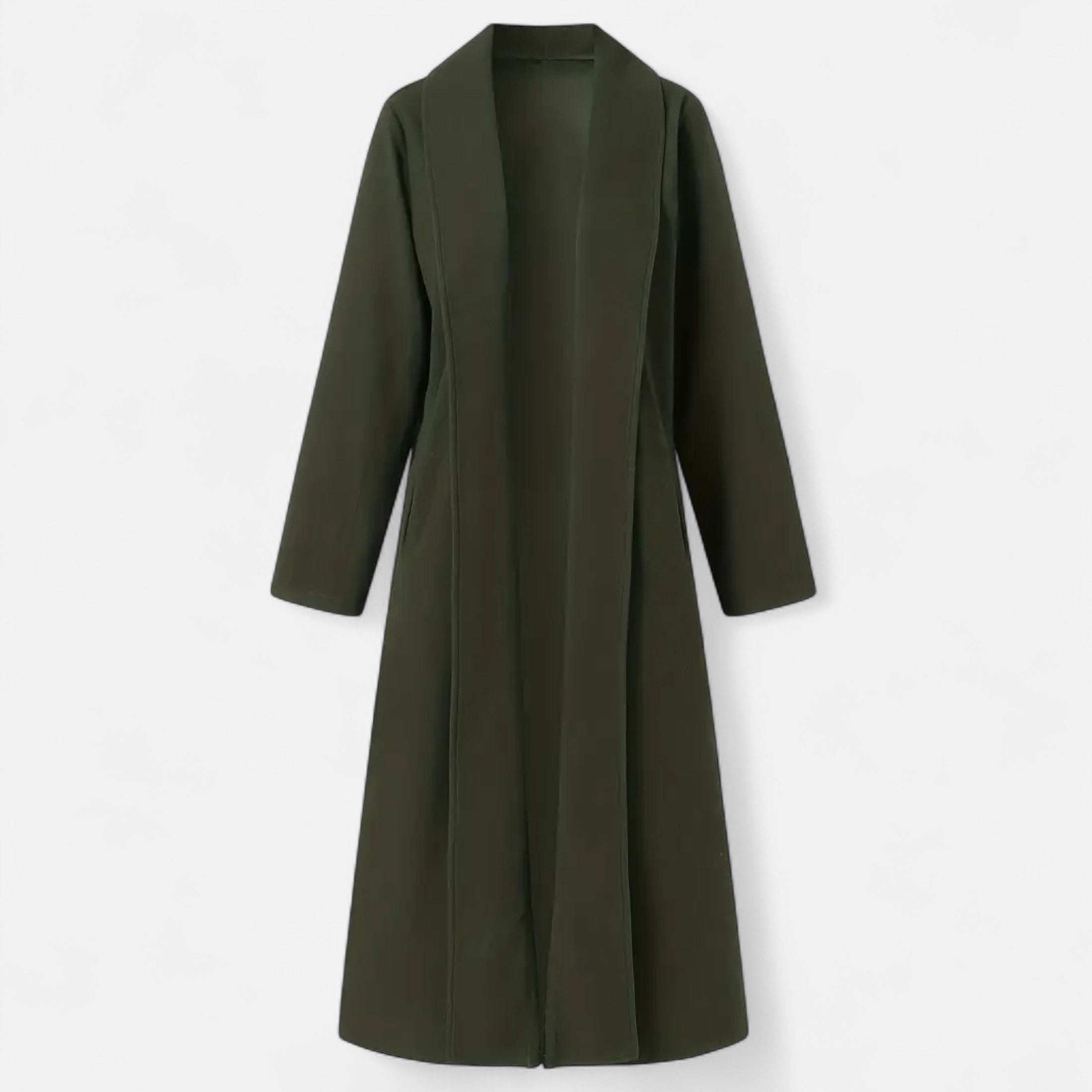Dorevelle | Women’s Plus Size Overcoat - Lapel Collar Elegance