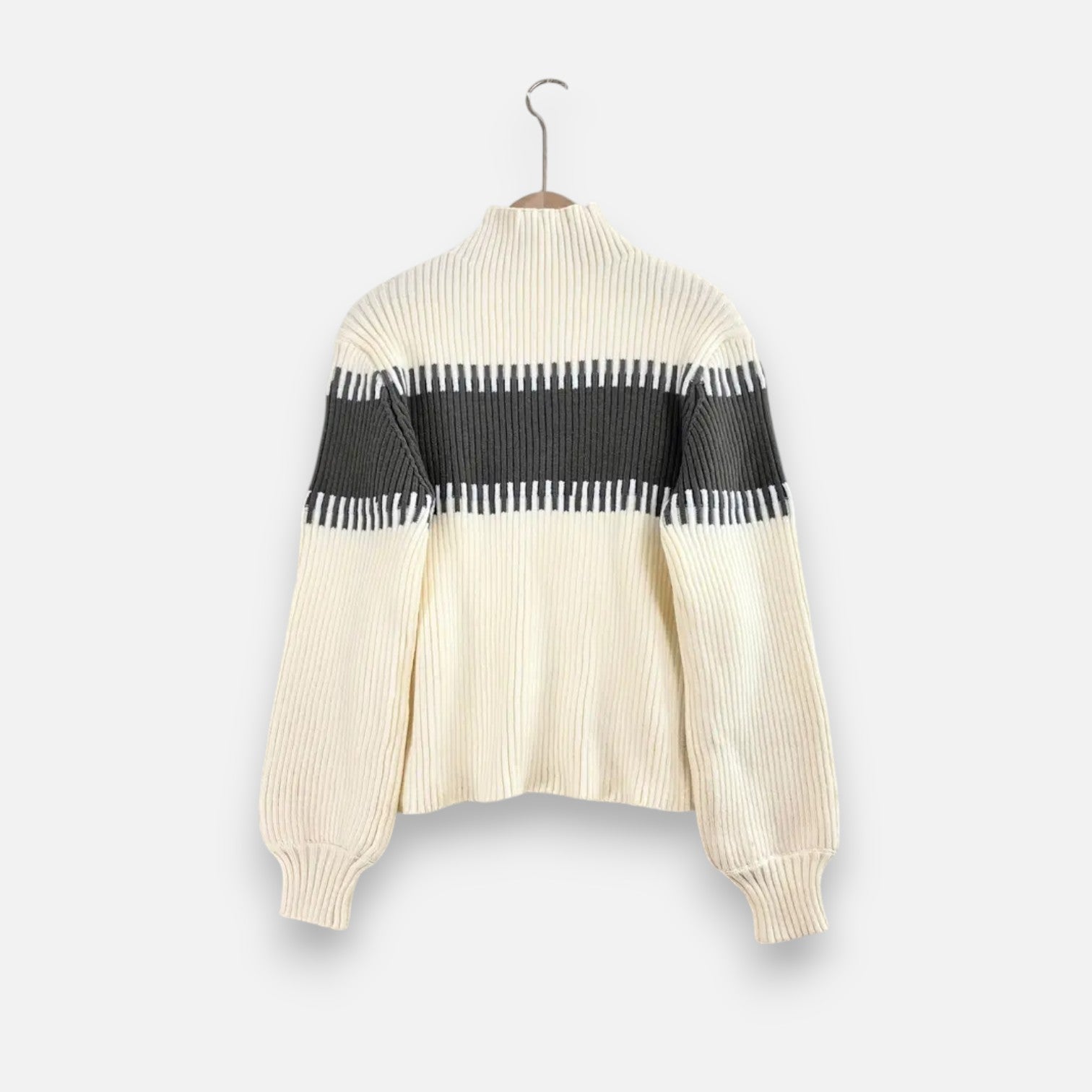Dorevelle | Women’s Knit Set – High-Neck Pullover & Midi Skirt