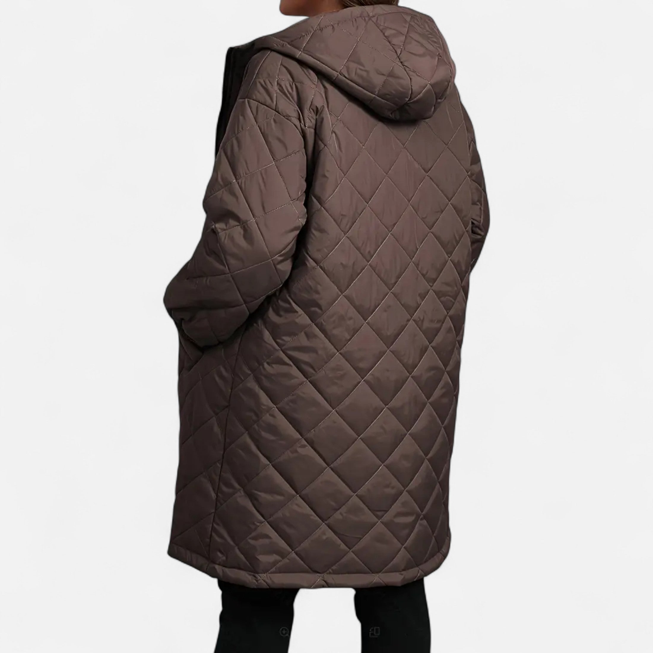 Dorevelle | Women’s Quilted Hooded Jacket – Autumn Winter Elegance