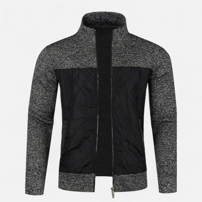 Dorevelle | Men’s Zip Jacket – Refined Knit Autumn Elegance