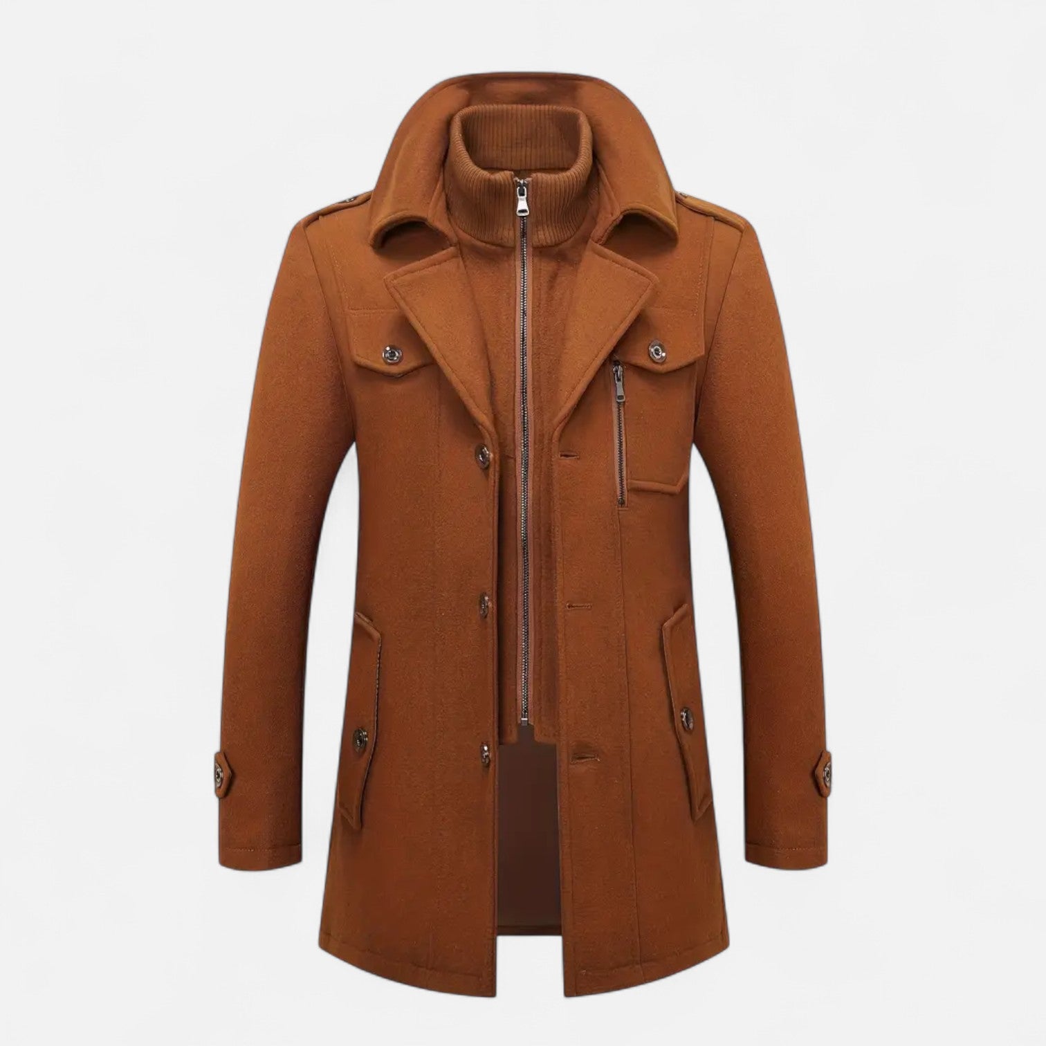 Dorevelle | Men’s Tweed Coat – Slim Heritage Elegance