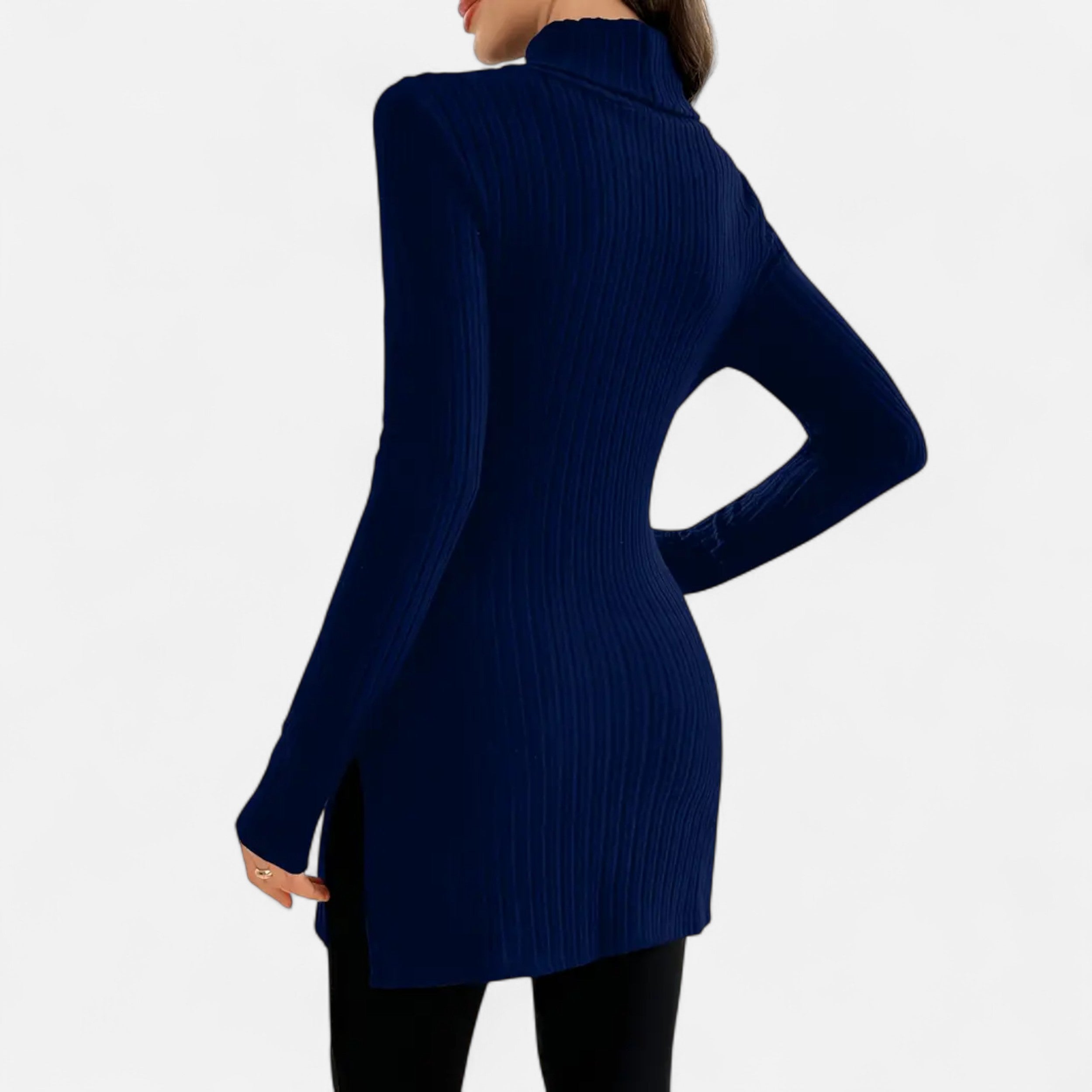 Dorevelle | Women’s Ribbed Sweater – Elegant High Neck Style