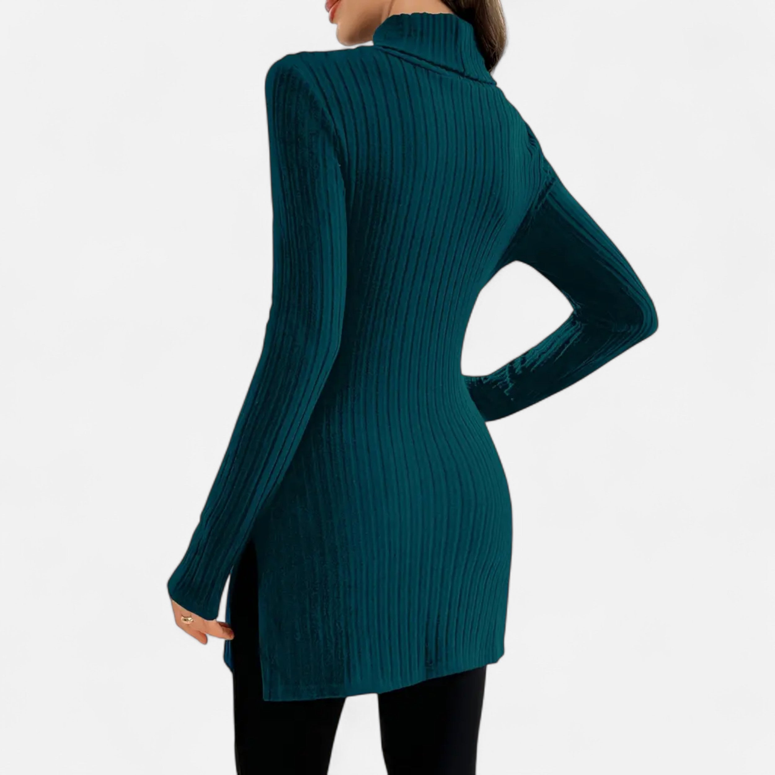 Dorevelle | Women’s Ribbed Sweater – Elegant High Neck Style