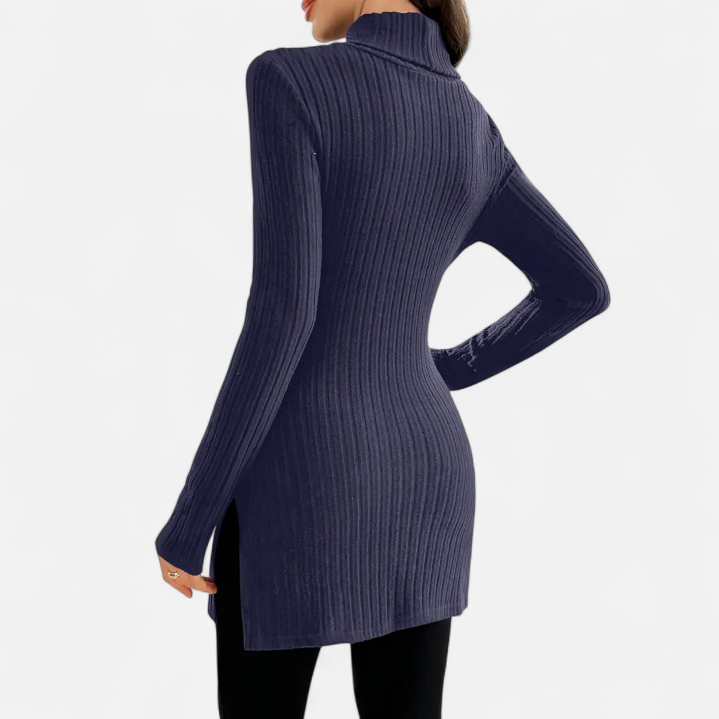 Dorevelle | Women’s Ribbed Sweater – Elegant High Neck Style