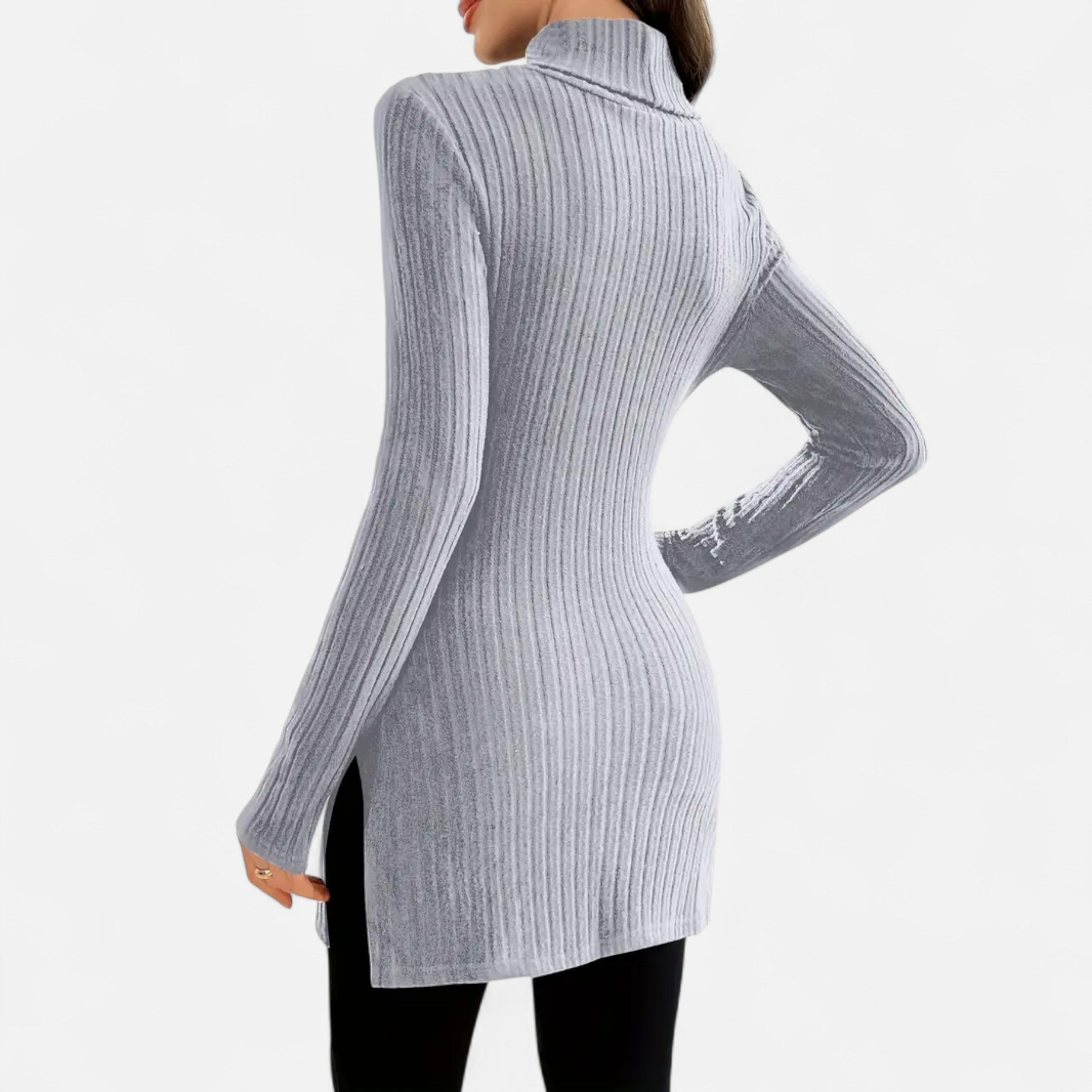 Dorevelle | Women’s Ribbed Sweater – Elegant High Neck Style