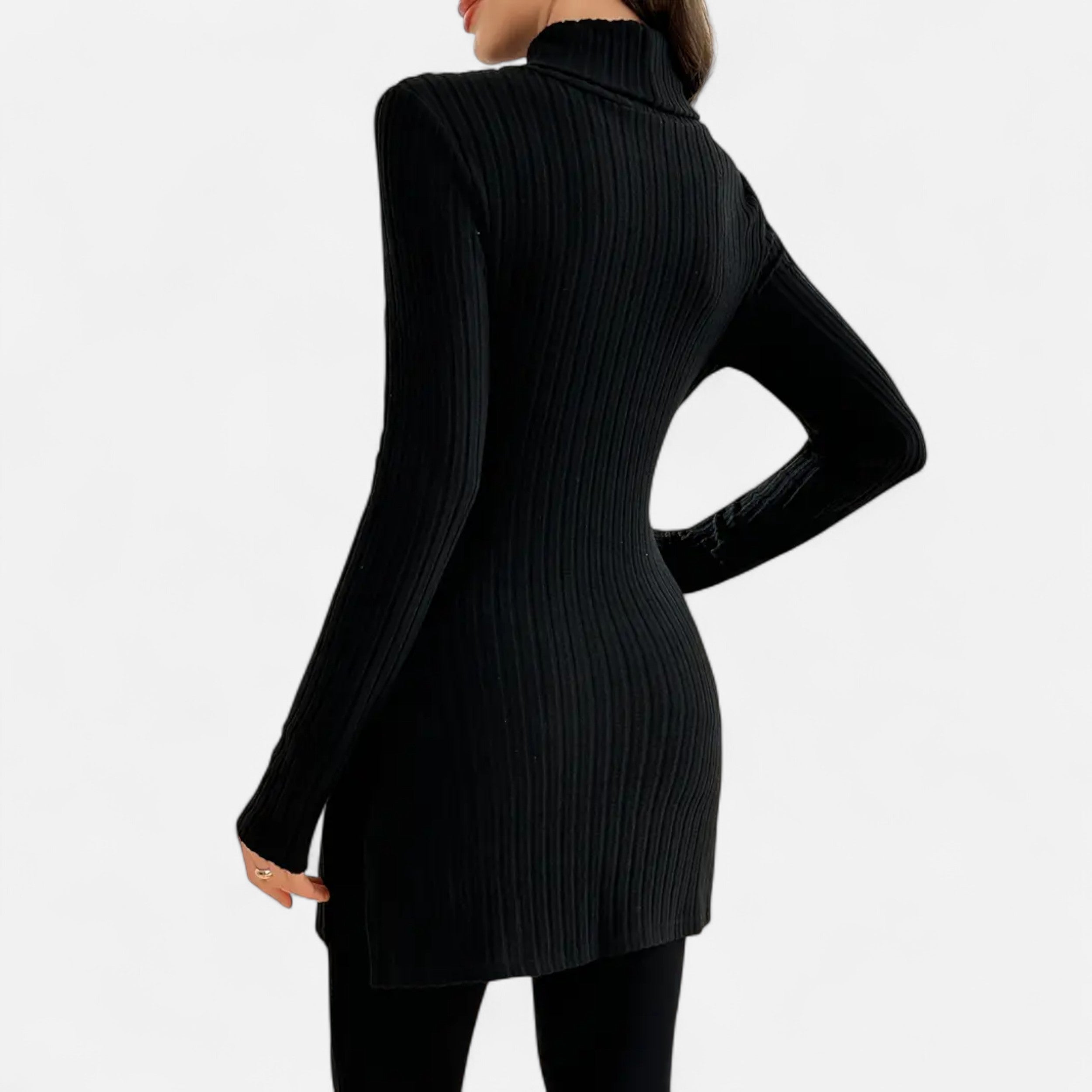 Dorevelle | Women’s Ribbed Sweater – Elegant High Neck Style