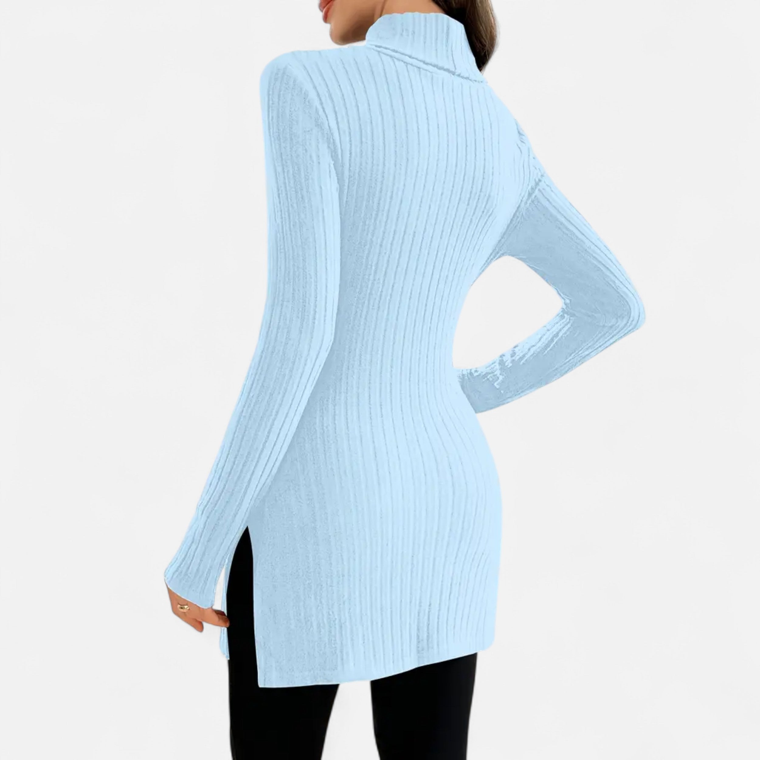 Dorevelle | Women’s Ribbed Sweater – Elegant High Neck Style