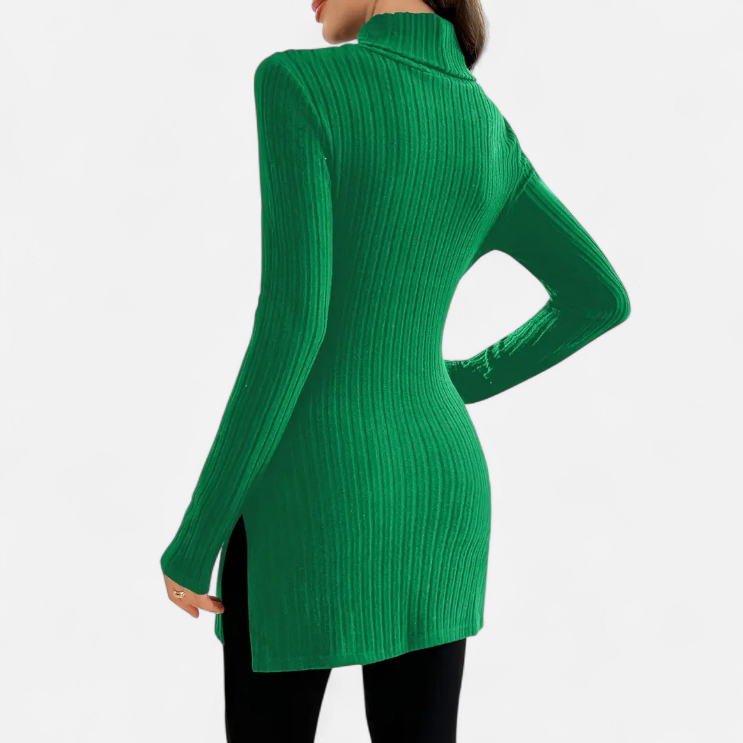 Dorevelle | Women’s Ribbed Sweater – Elegant High Neck Style