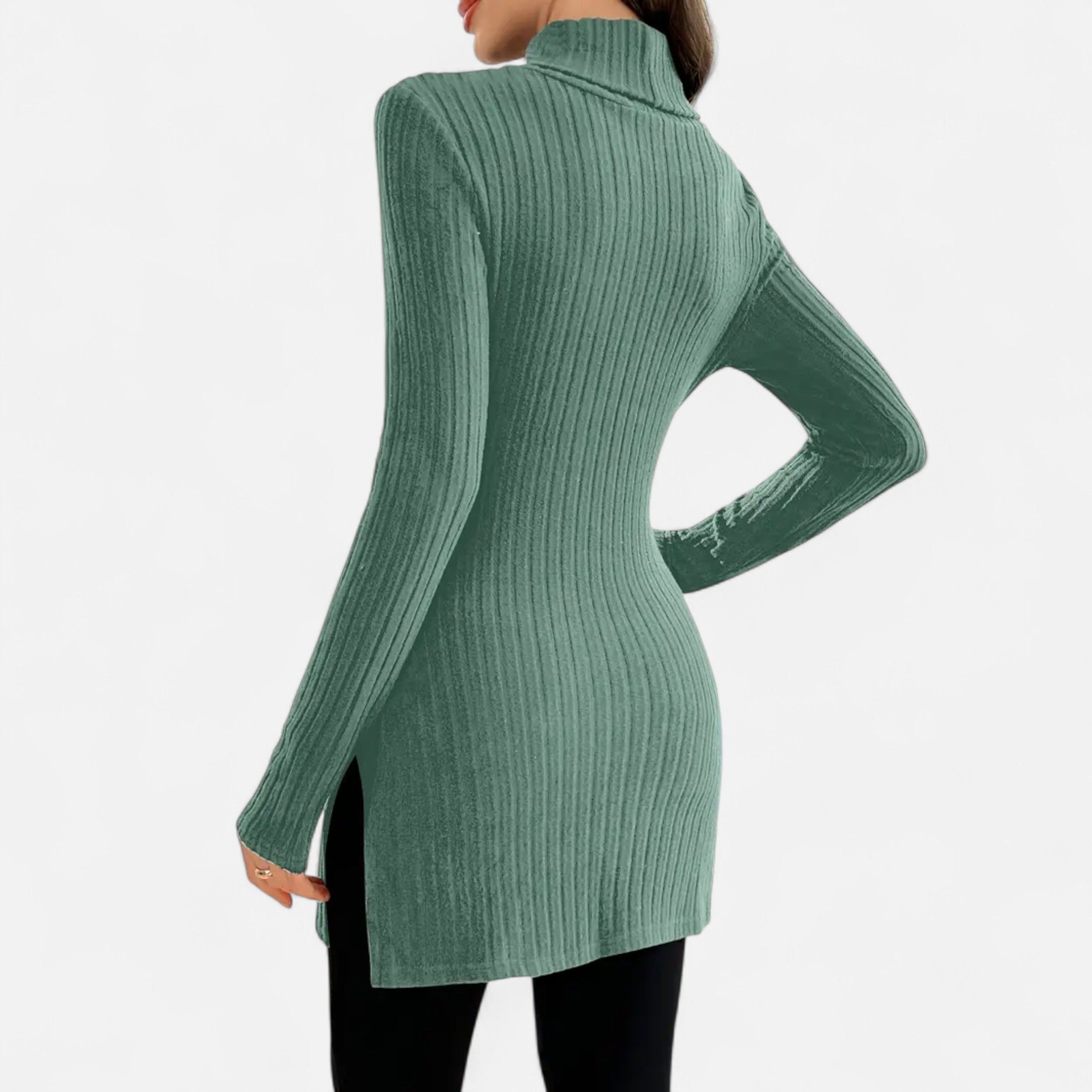 Dorevelle | Women’s Ribbed Sweater – Elegant High Neck Style