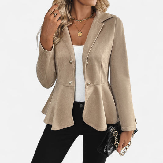 Dorevelle | Women’s Suede Jacket – Elegant Office Classic