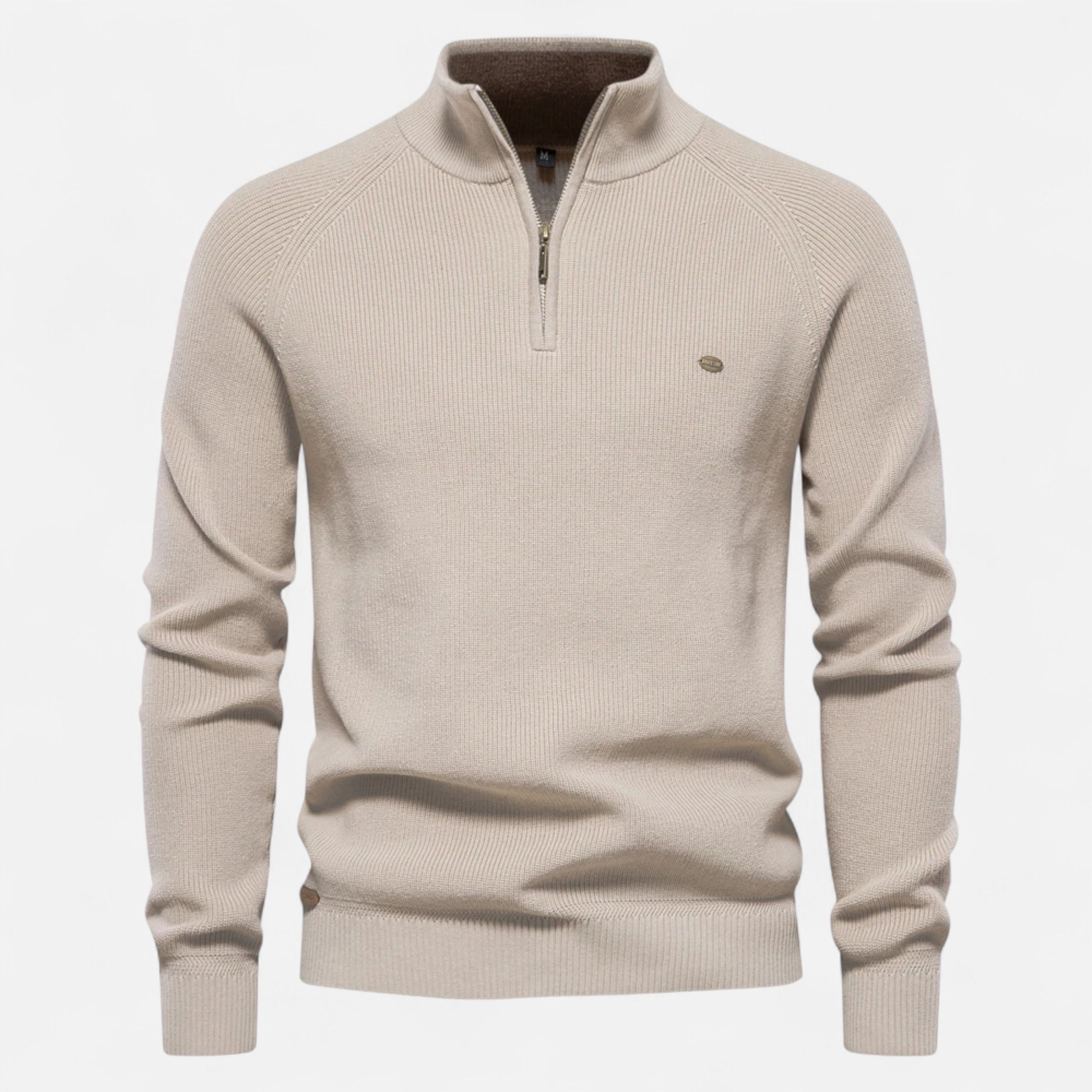Dorevelle | Men’s Cotton Zip Sweater – Refined Knitwear for the Season