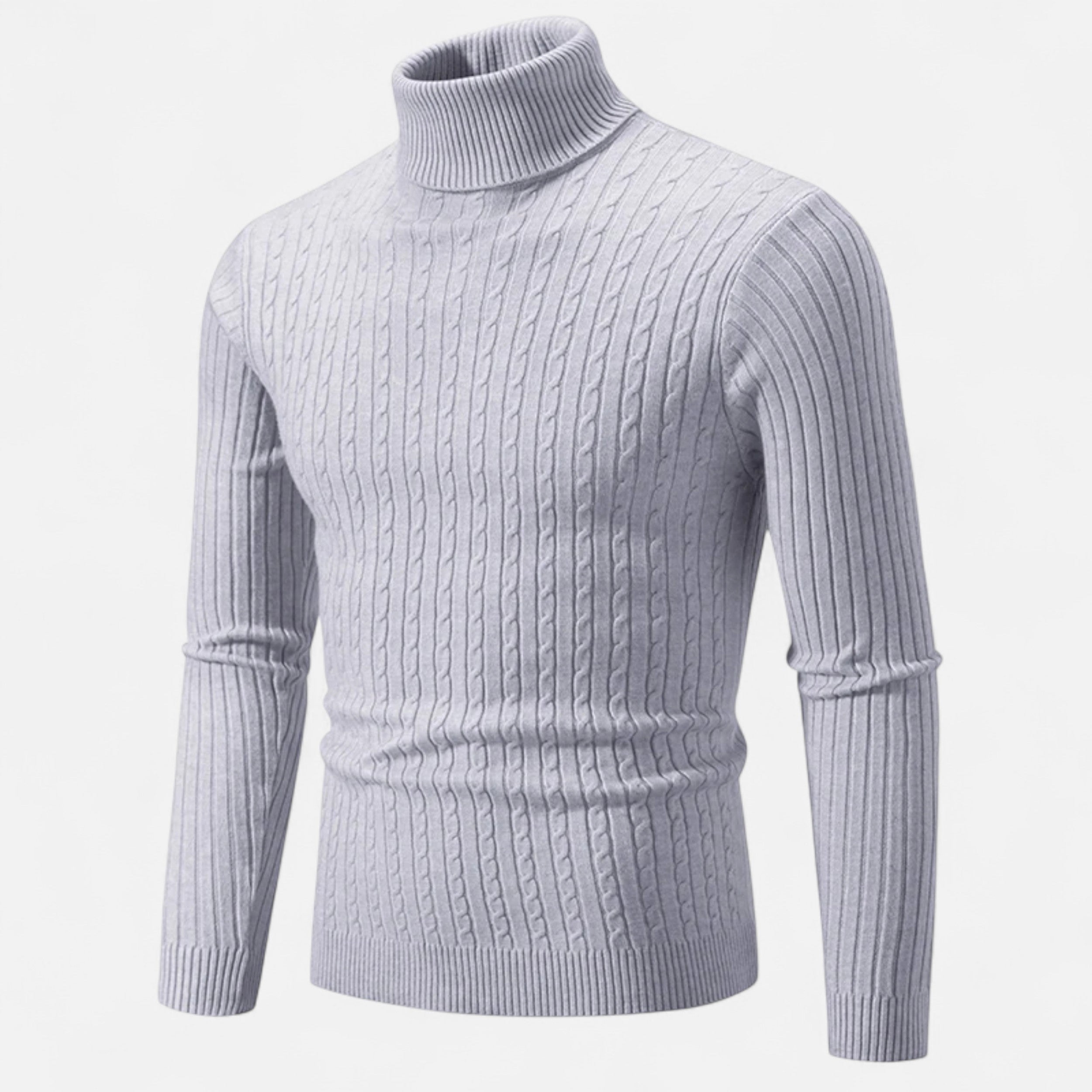 Dorevelle | Men’s Wool Turtleneck – High Neck Winter Elegance