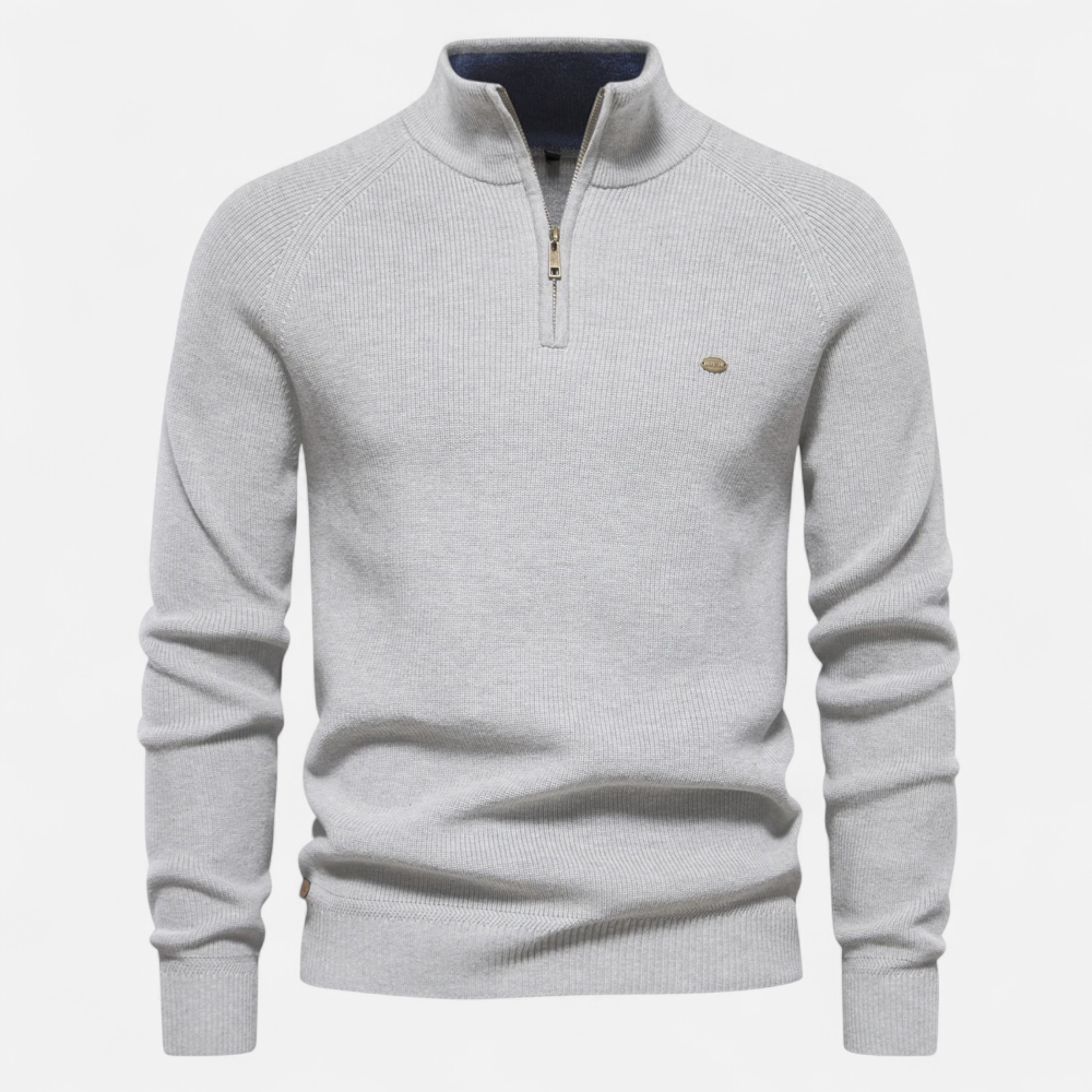 Dorevelle | Men’s Cotton Zip Sweater – Refined Knitwear for the Season