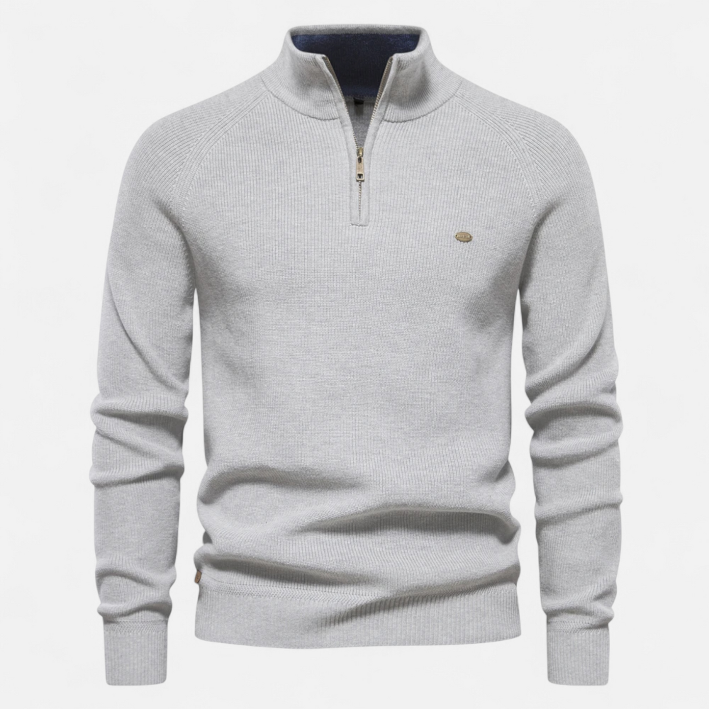 Dorevelle | Men’s Cotton Zip Sweater – Refined Knitwear for the Season