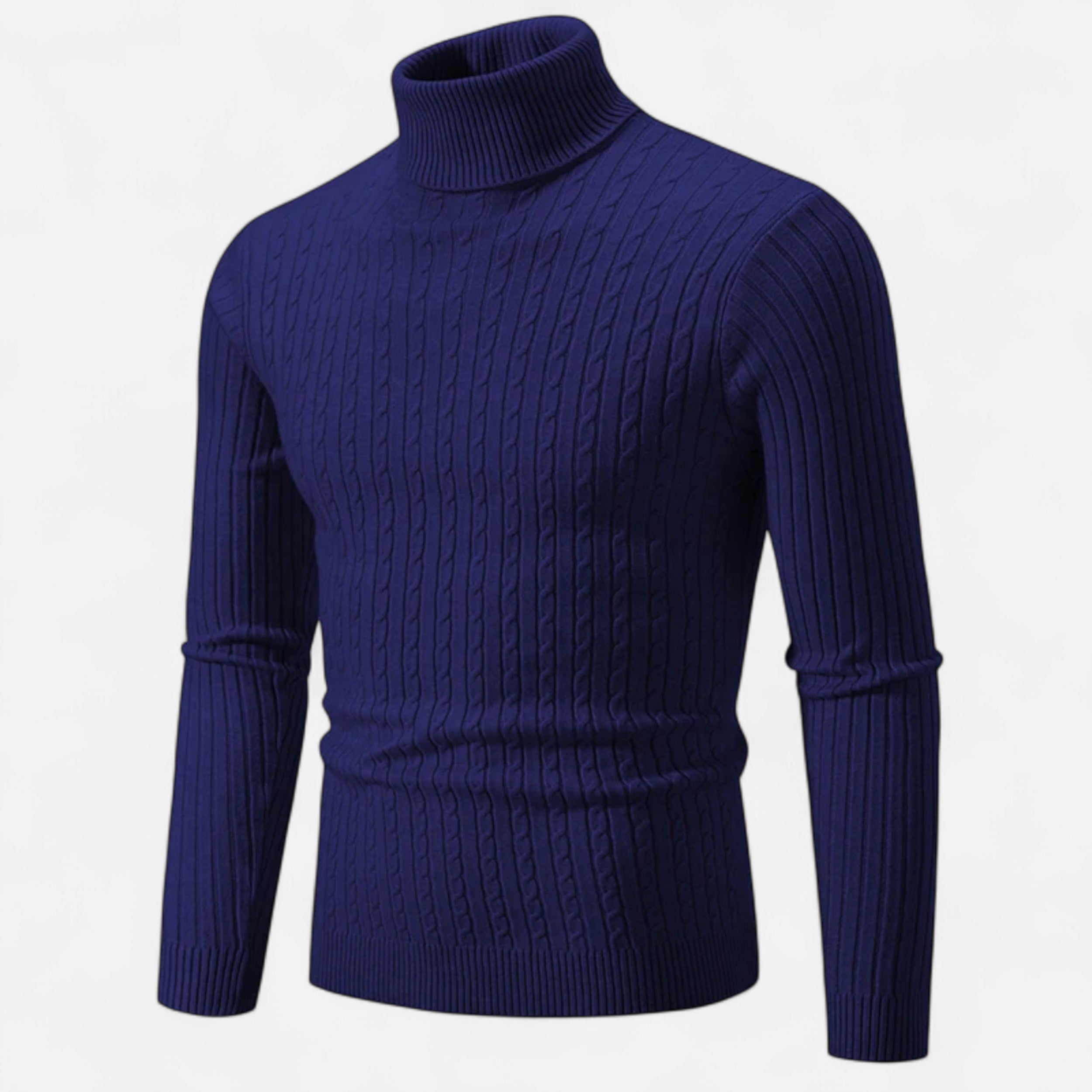 Dorevelle | Men’s Wool Turtleneck – High Neck Winter Elegance