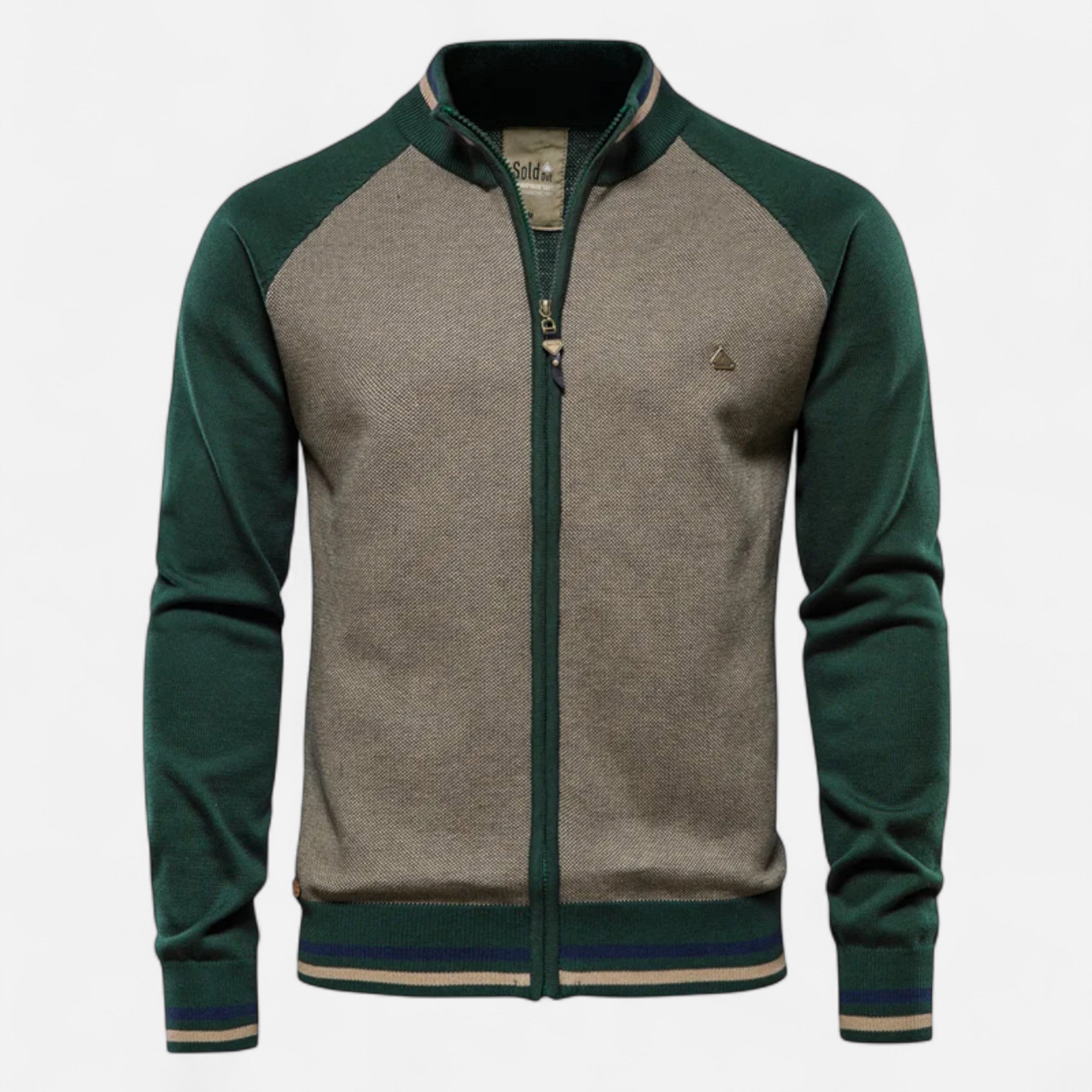 Dorevelle | Men’s Zipped Sweater – Heritage Cotton Knit