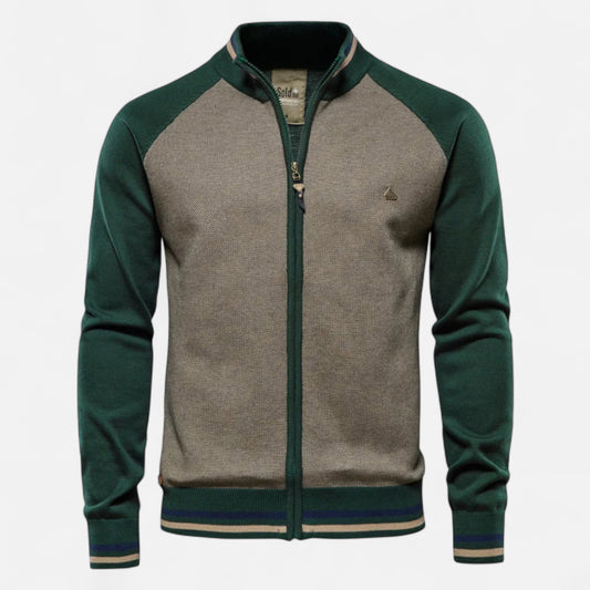 Dorevelle | Men’s Zipped Sweater – Heritage Cotton Knit