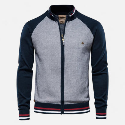 Dorevelle | Men’s Zipped Sweater – Heritage Cotton Knit